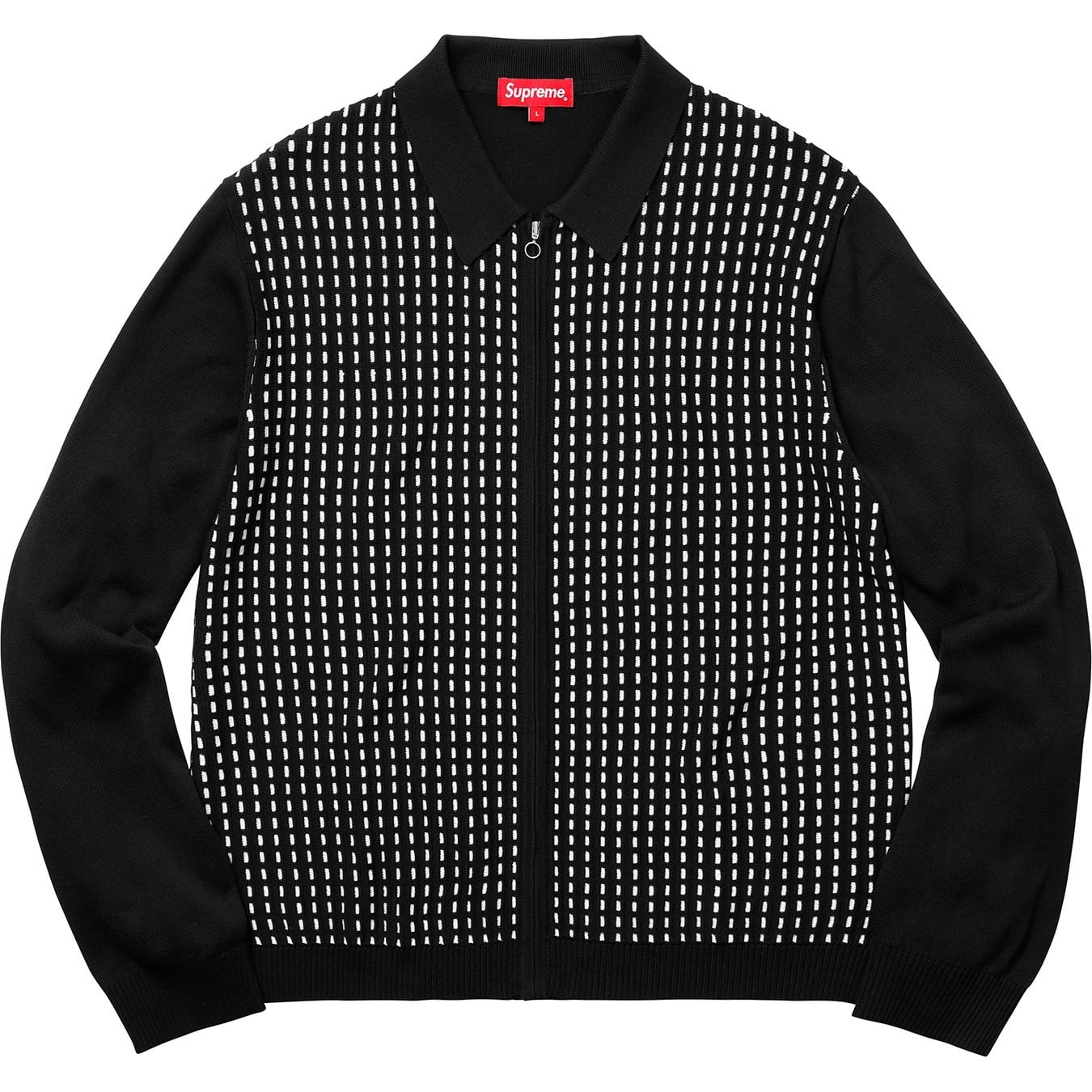 Dashes Zip Up Knit Polo view 4